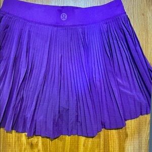 Lululemon Athletica Varsity Purple HR Pleated Tennis Skirt